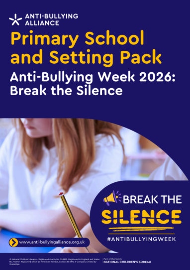 Cover page of the anti-Bullying week primary resources