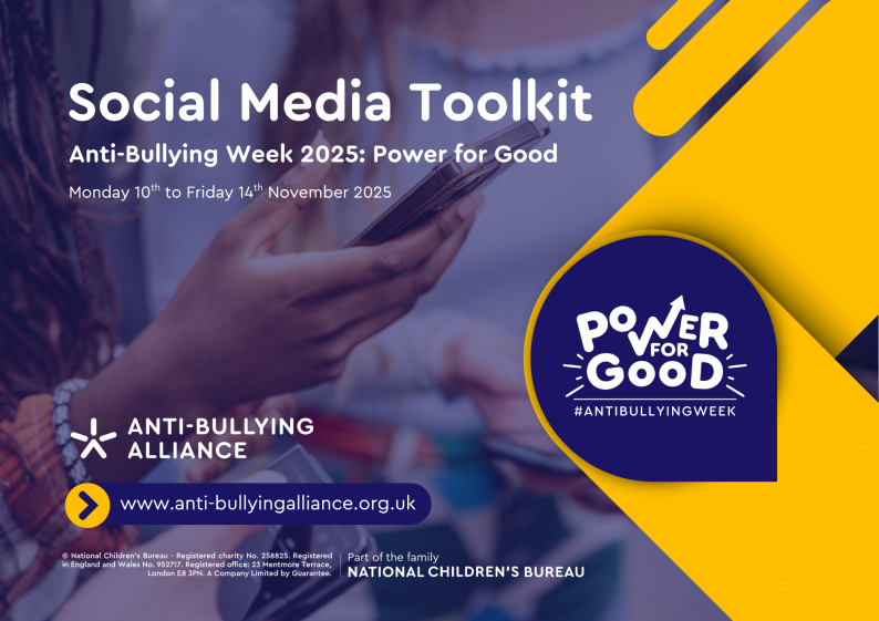 Social media toolkit cover page Anti-Bullying Week 2025