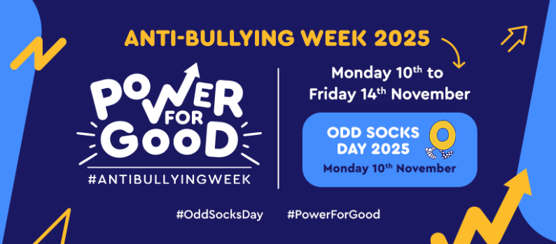 Anit-Bullying Week 2025: Banner with dates on 