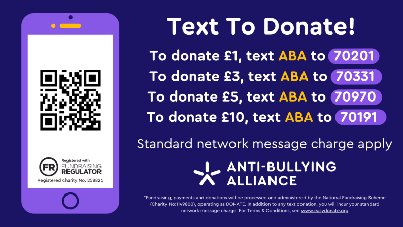 Text To Donate! To donate £1, text ABA to 70201. To donate £3, text ABA to 70331. To donate £5, text ABA to 70970. To donate £10, text ABA to 70191. *Fundraising, payments and donations will be processed and administered by the National Fundraising Scheme (Charity No:1149800), operating as DONATE. In addition to any text donation, you will incur your standard network message charge. For Terms & Conditions, see www.easydonate.org